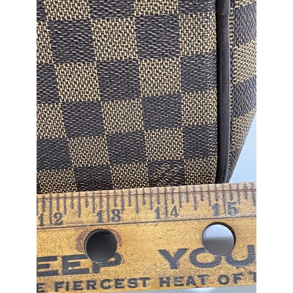 LOUIS VUITTON France 15" Damier Travel Compact Duffle Carryall Cabin Size Bag - Picture 10 of 12